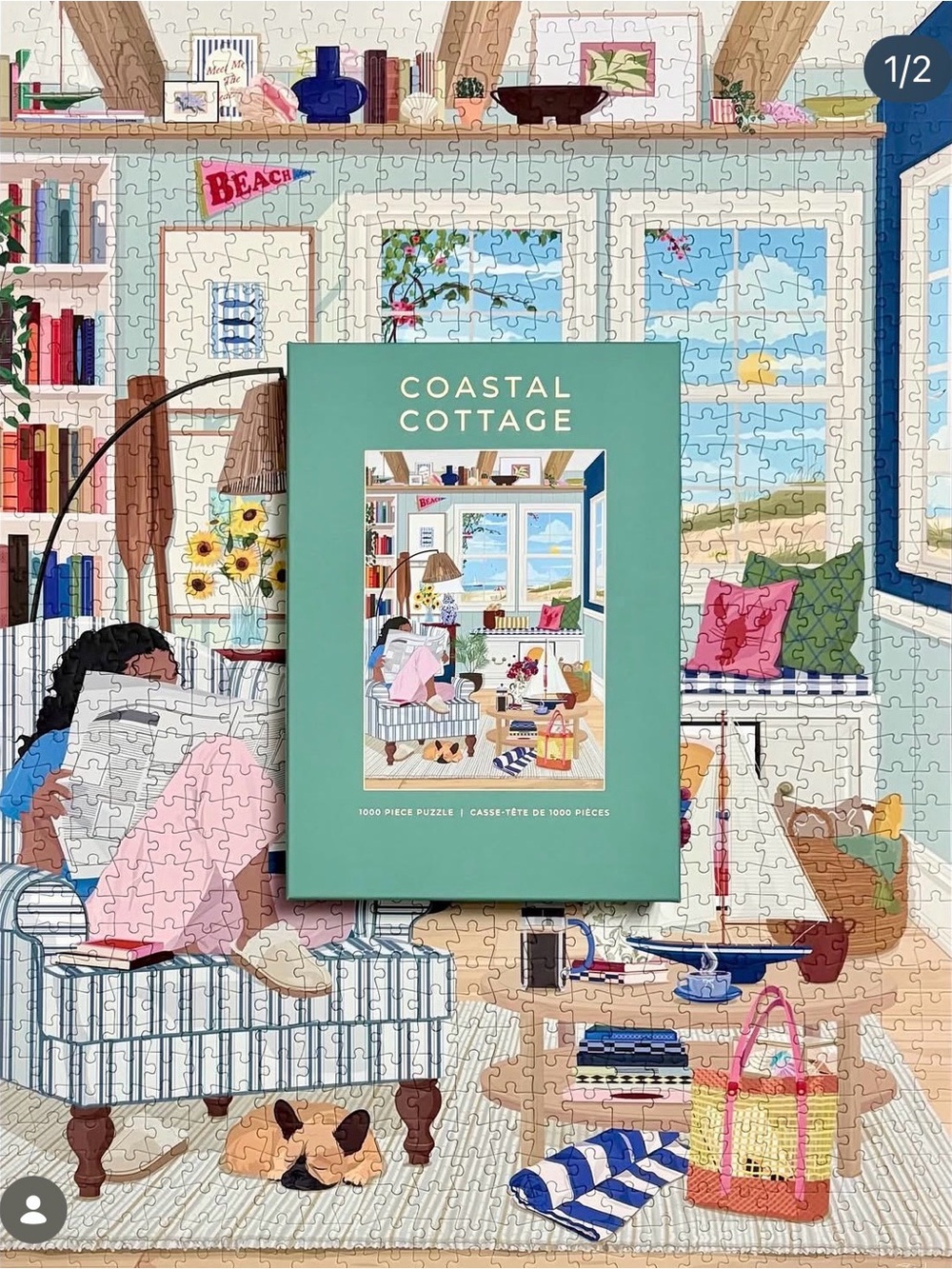 Coastal Cottage, 1000-Piece Puzzle, Hobbry